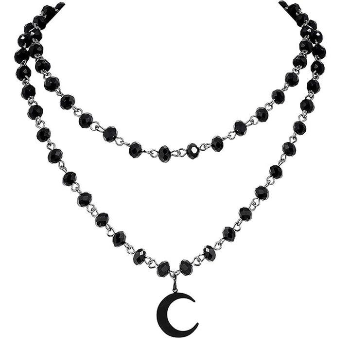 Layered Crystal Moon Jewelry Set Stornfield