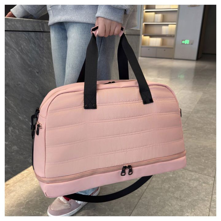 Large Capacity Quilted Travel Duffel