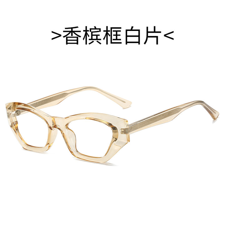 Ladies Cat-Eye Sunglasses with Modern Transparent Accents Stornfield