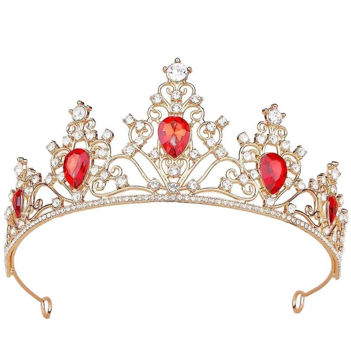 Girl crown with sparkling crystals and elegant birthday sash set Stornfield