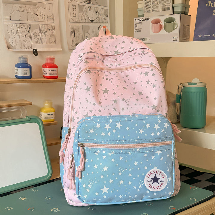 Versatile Multi-Functional Star-Printed Backpack Stornfield