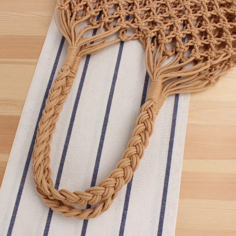Braided shopping shoulder bag with stable side seams Stornfield