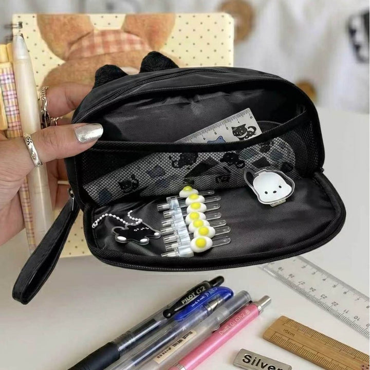 Plush Animal-Themed Zippered Pen Pouch