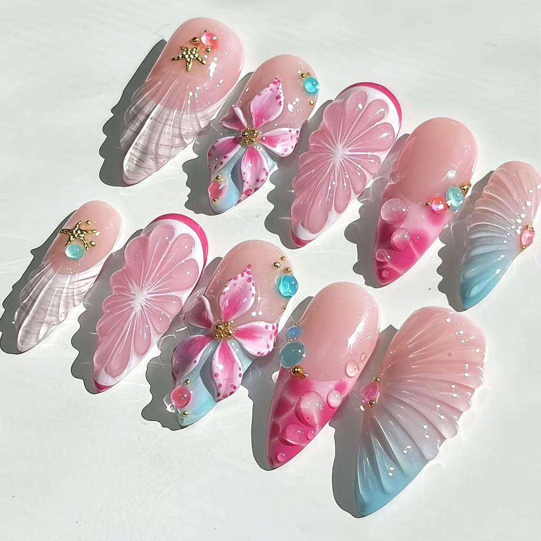 Artistic Decorative Press-On Nail Set 1790745449