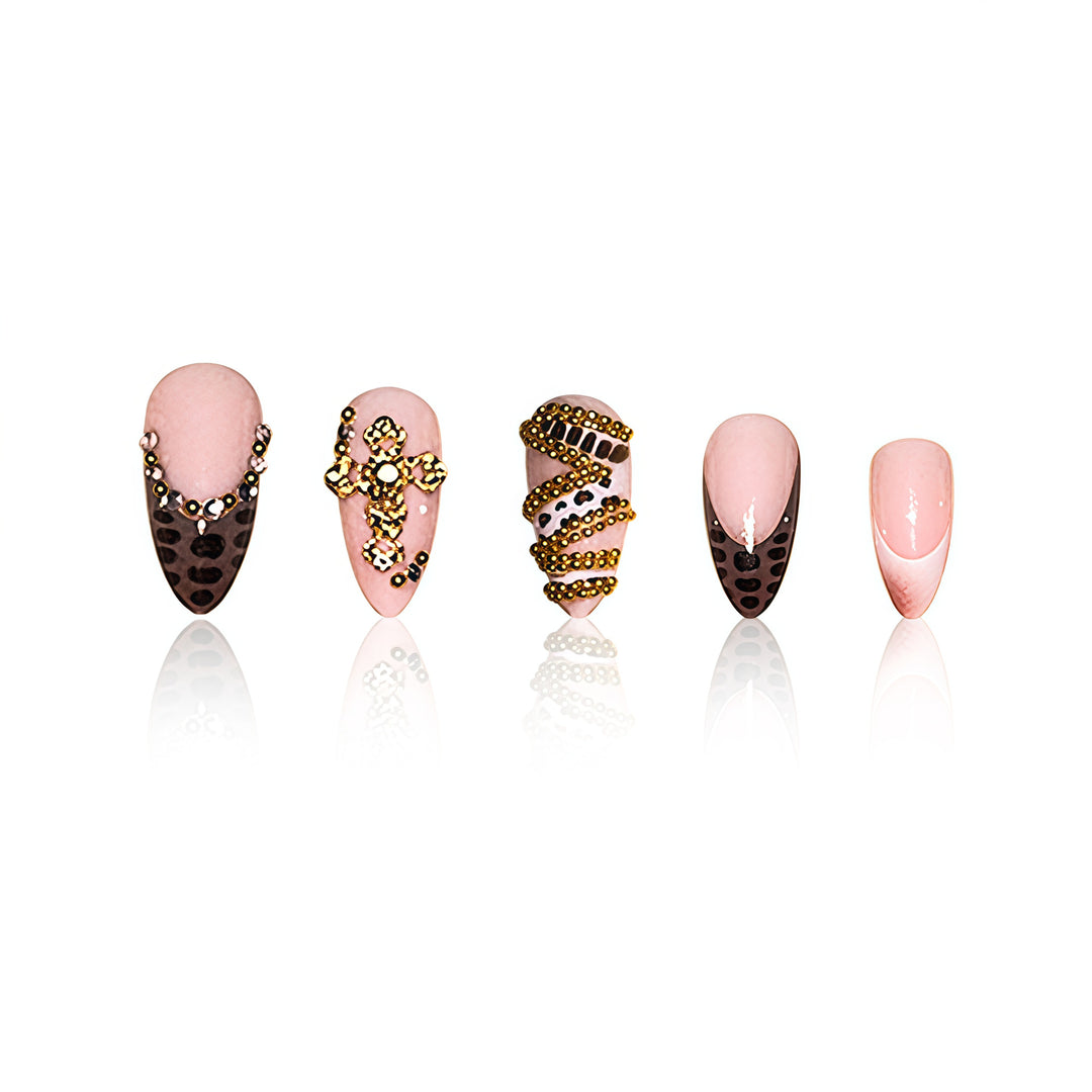 Artistic Stiletto Nail Enhancements with 3D Accents Stornfield