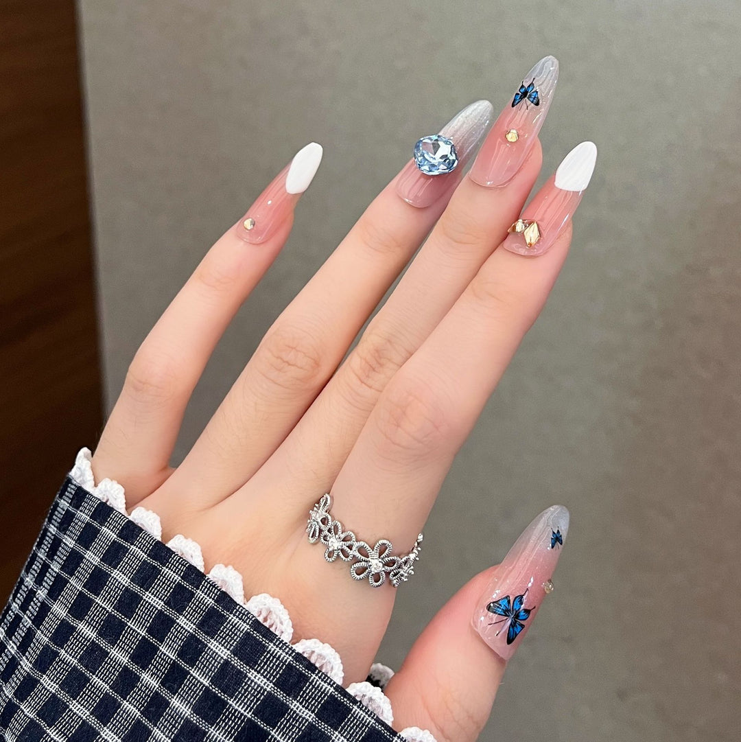 Decorative Rhinestone Press-On Nail Extensions Stornfield