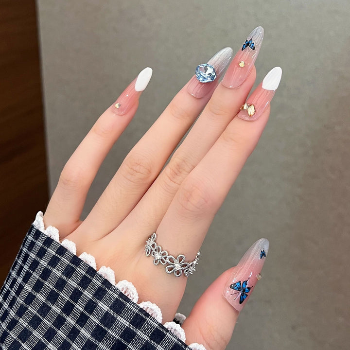 Decorative Rhinestone Press-On Nail Extensions Stornfield