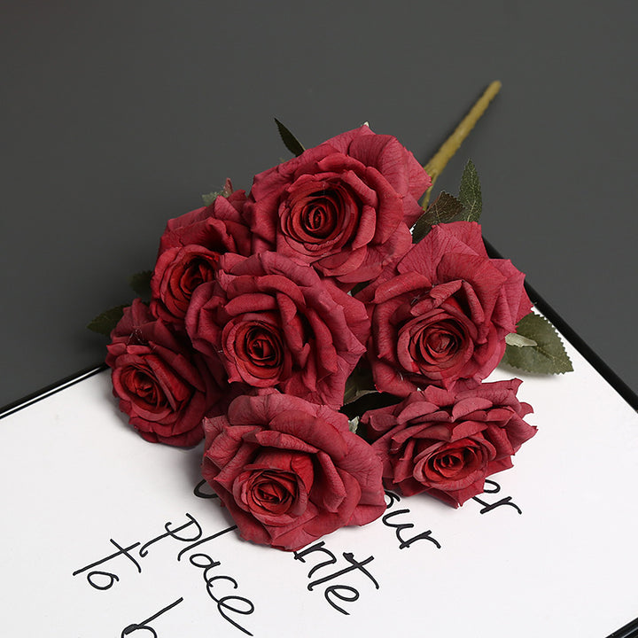 Premium Faux Floral Rose Bouquet