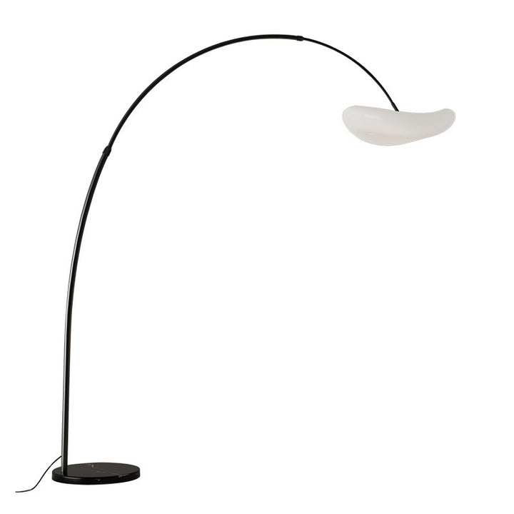 Curved Floor Lamp with Integrated Shade