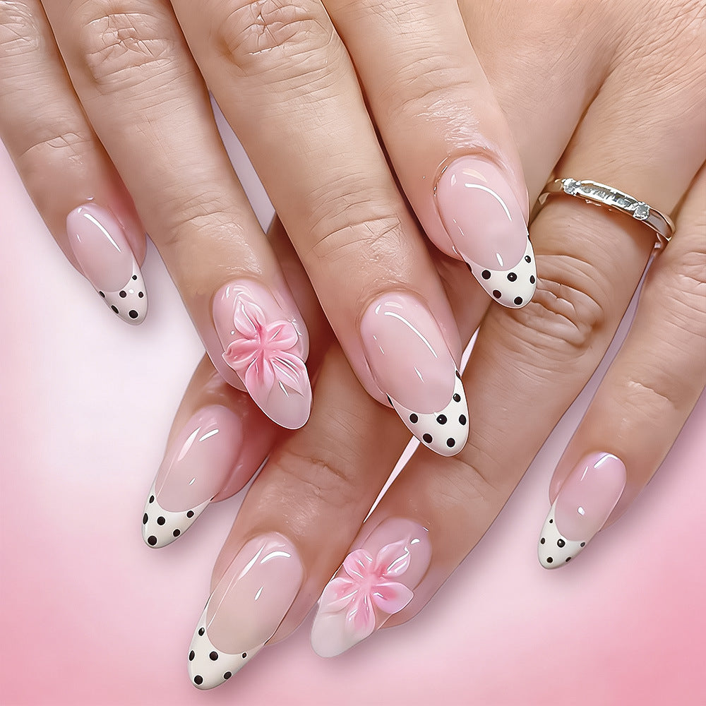 Elegant Floral Design Press-On Nail Tips Stornfield