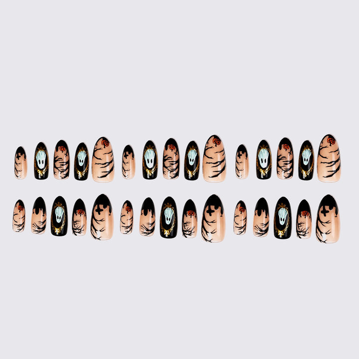 Creative Halloween Nail Art Set with Ghost and Pumpkin Designs Stornfield