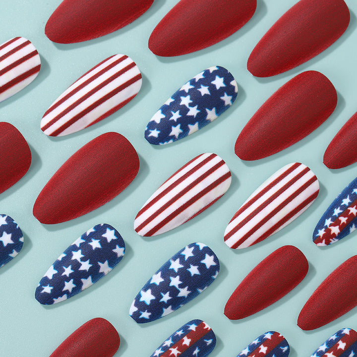 Creative nail art with patriotic designs Stornfield