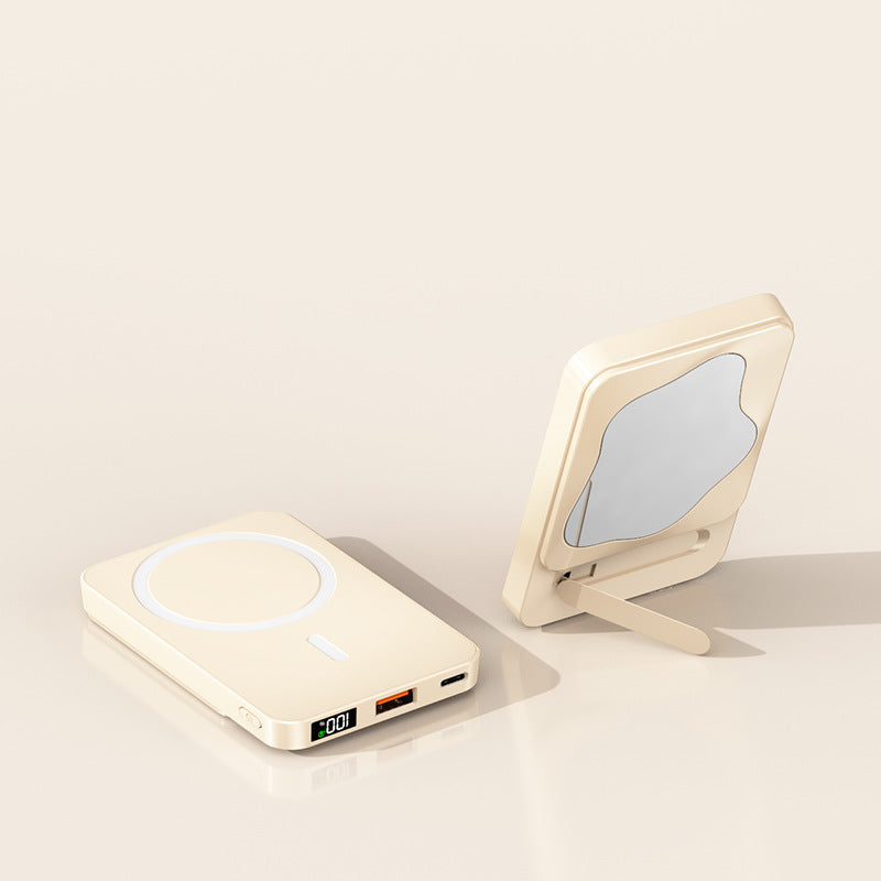 Powerbank with Integrated Cosmetic Mirror and Multifunctional Charging Port Stornfield