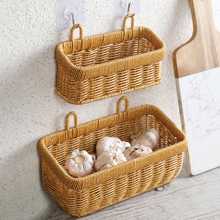 Handwoven Multi-Compartment Storage Basket Stornfield