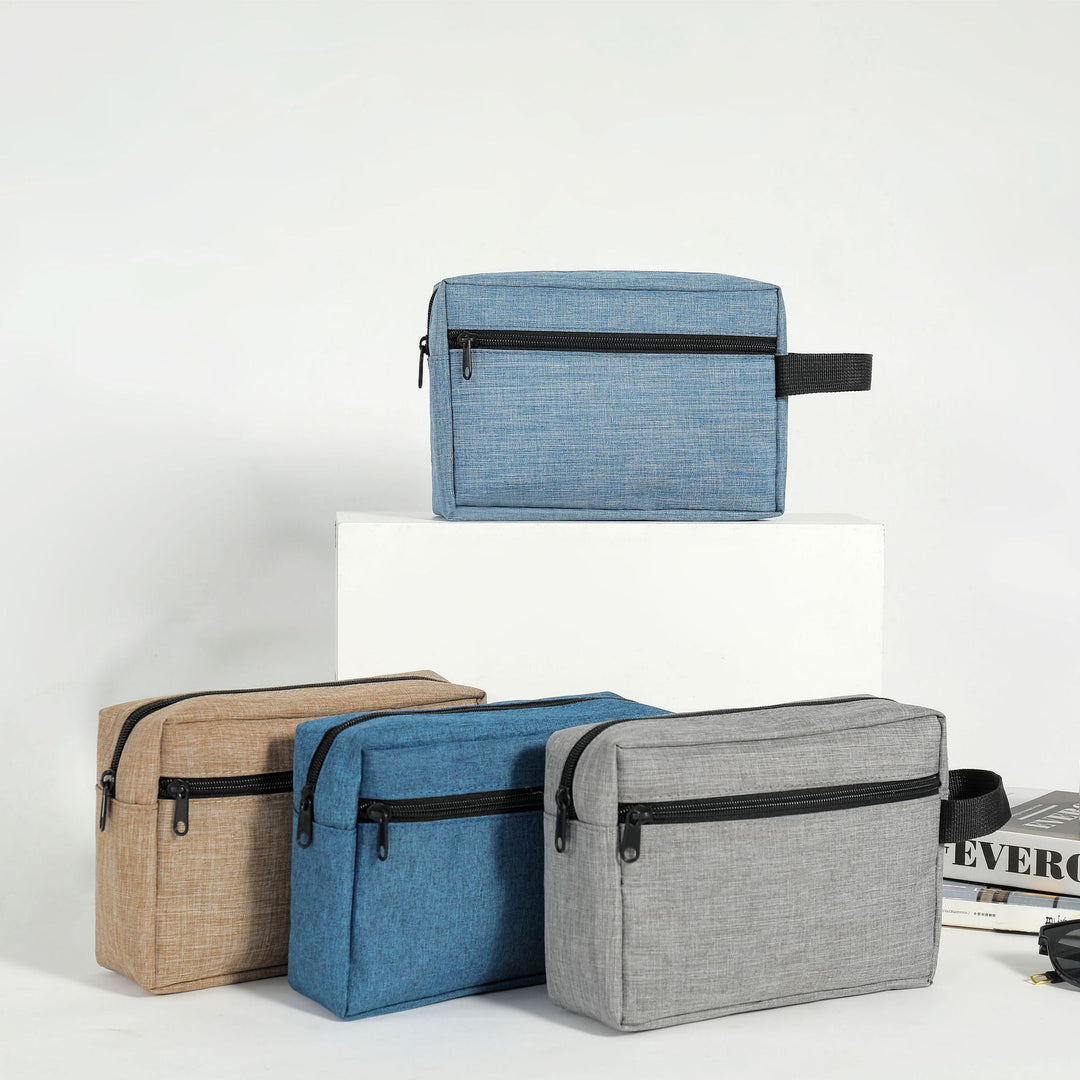 Cosmetic bag with multiple compartments and secure zipper Stornfield