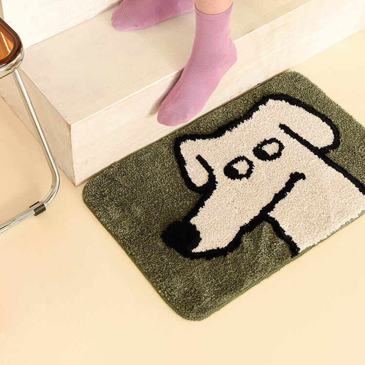 Cartoon Dog-Themed Bath Mat