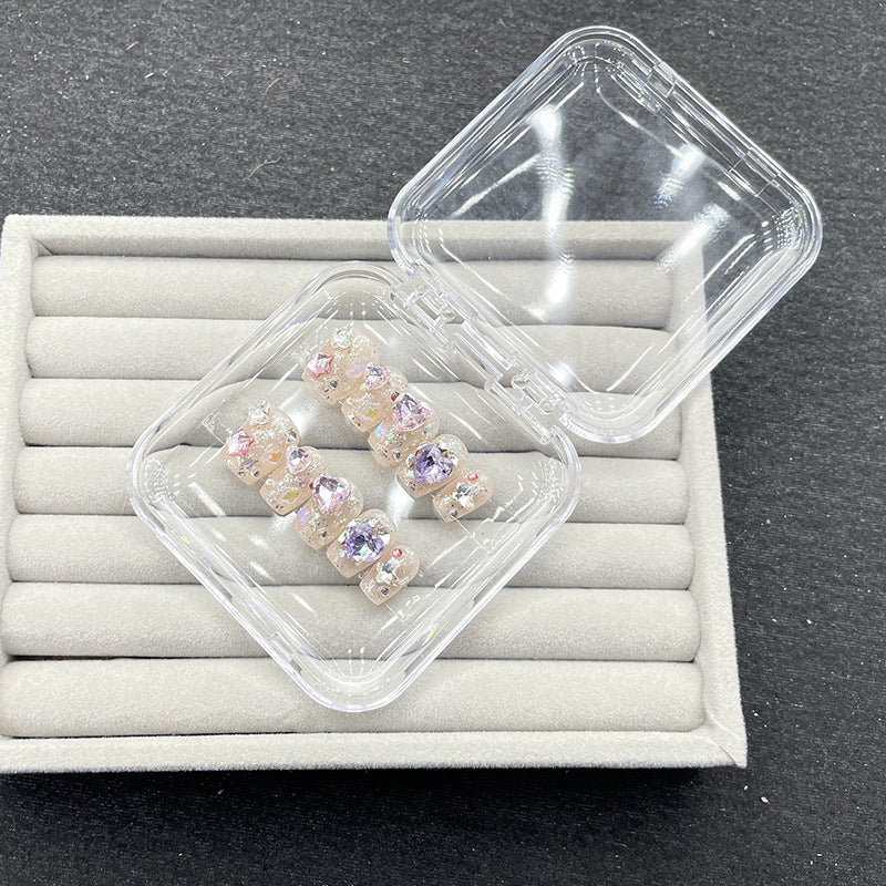 Decorative Rhinestone Press-On Nail Set