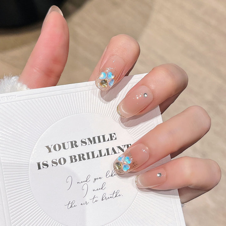 Decorative Floral Press-On Nail Art Stornfield