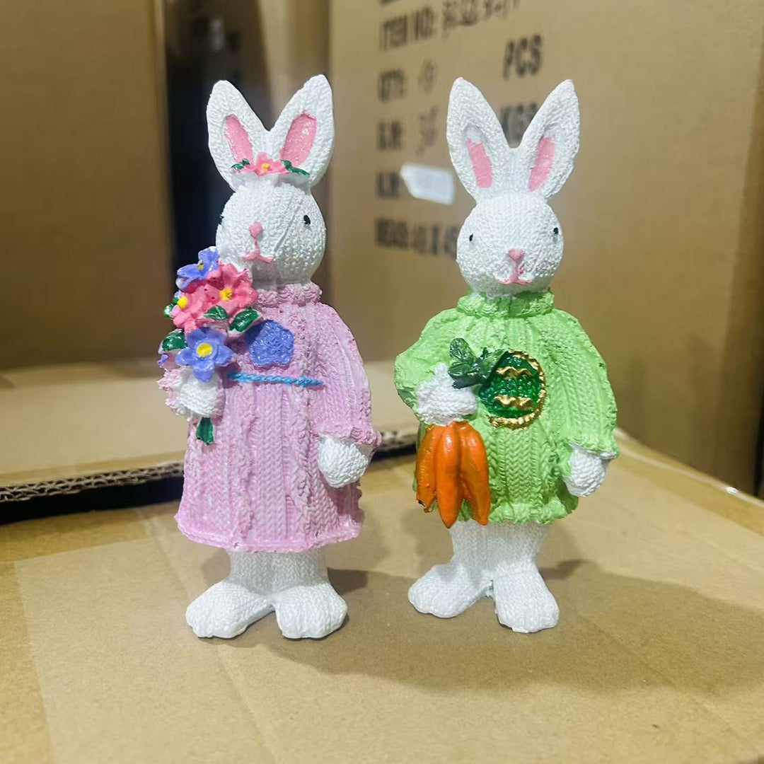 Decorative Bunny Figurine Set Stornfield