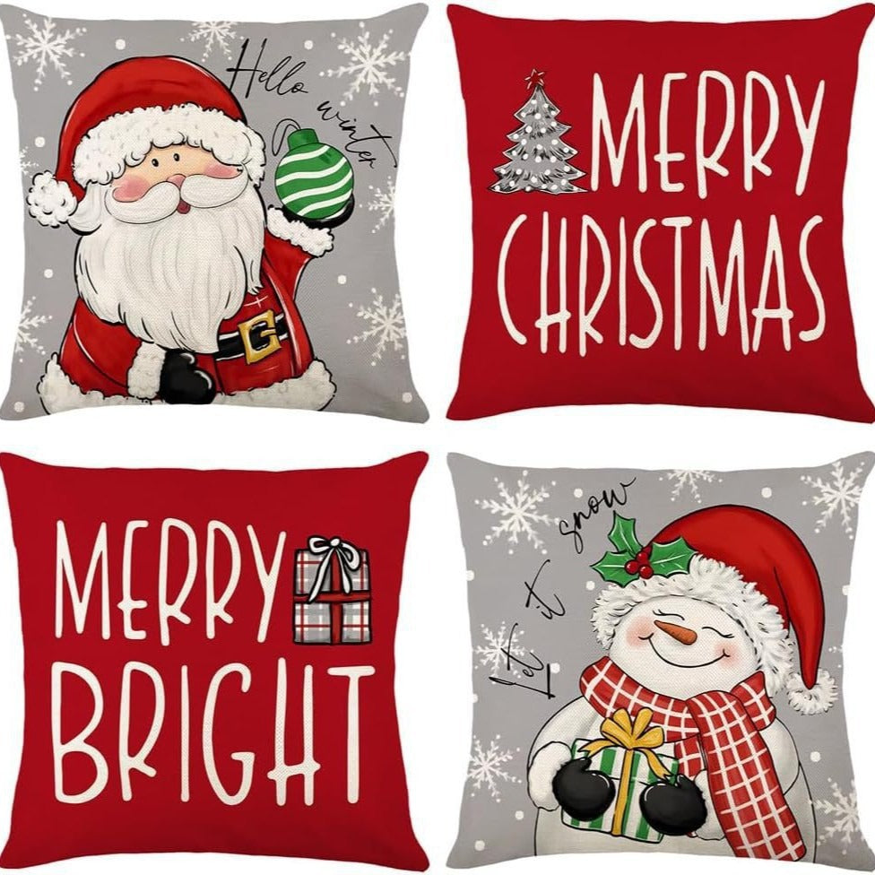 Festive Seasonal Throw Pillow Set