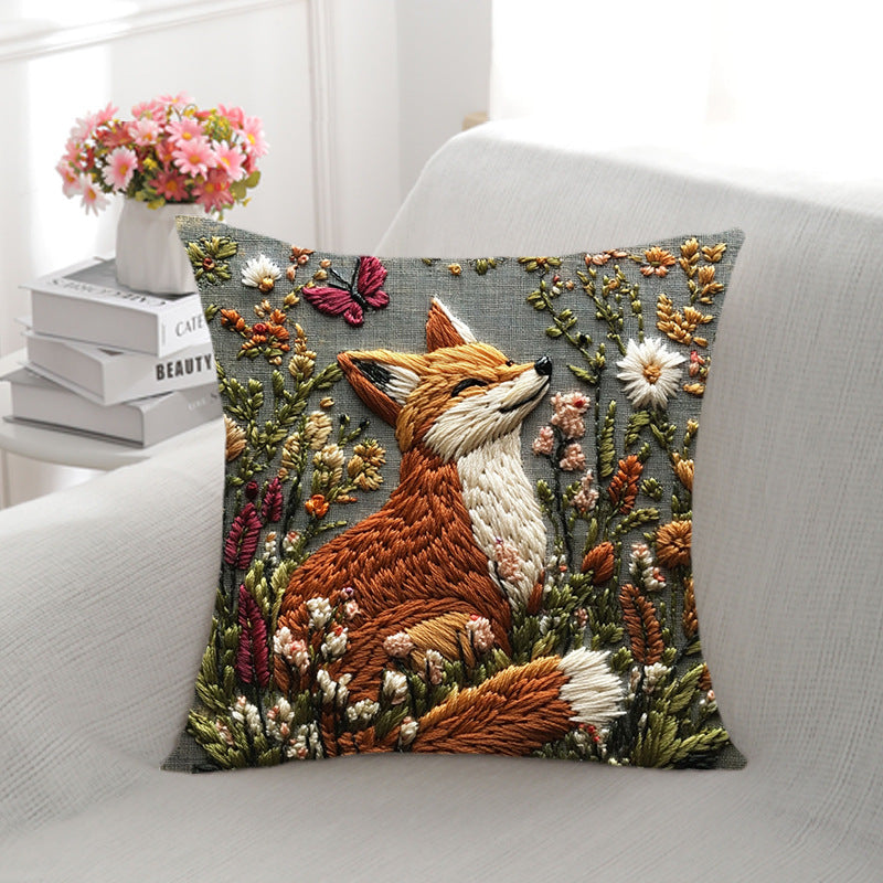 Artistic Ram Print Decorative Pillow
