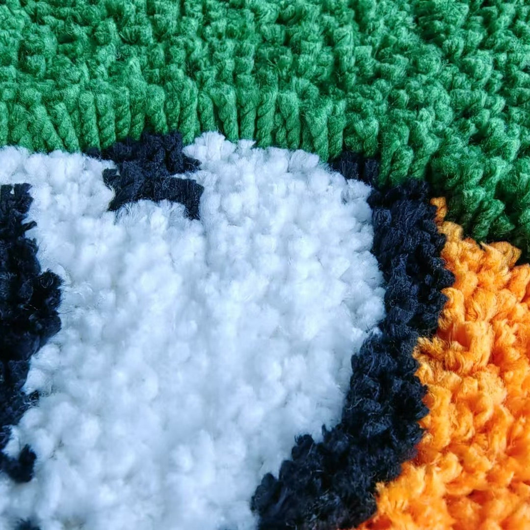 Hand-Tufted Plush Peeking Character Area Rug