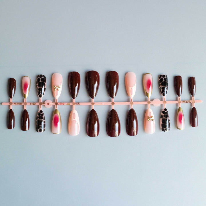 Elegant Artistic Acrylic Nail Design Set