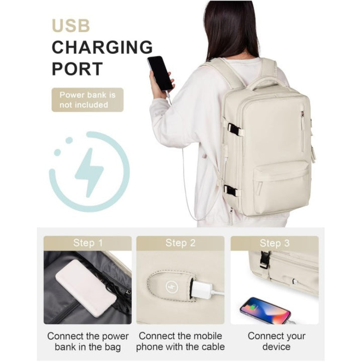 Multifunctional Travel Backpack with Insulated Laptop Compartment Stornfield