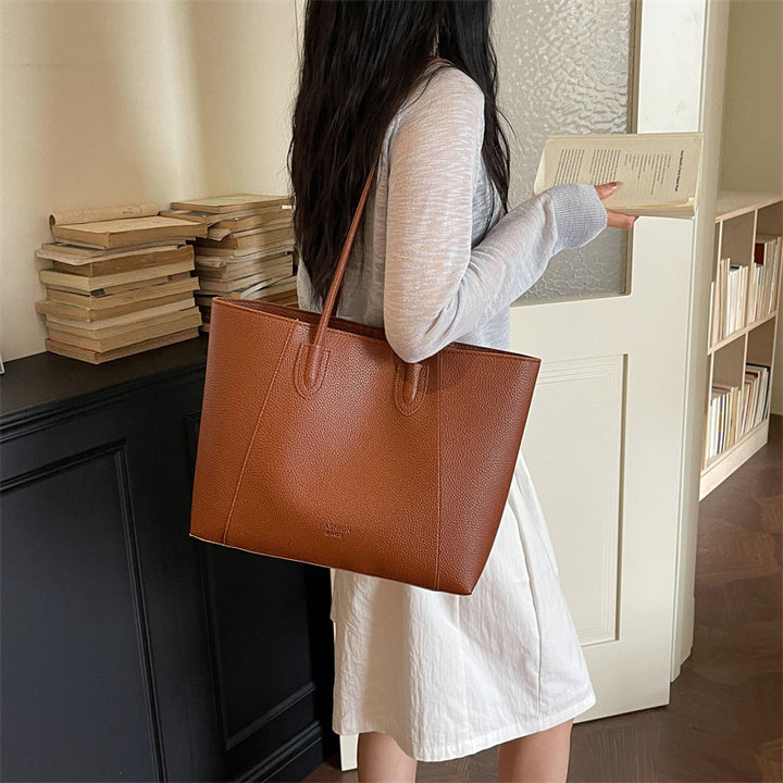 Modern Minimalist Leather Tote