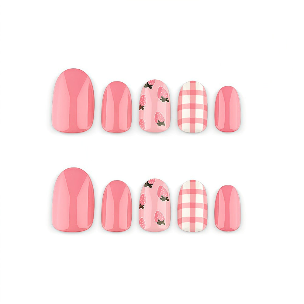 Artificial Nails in Spring Strawberry Design Stornfield