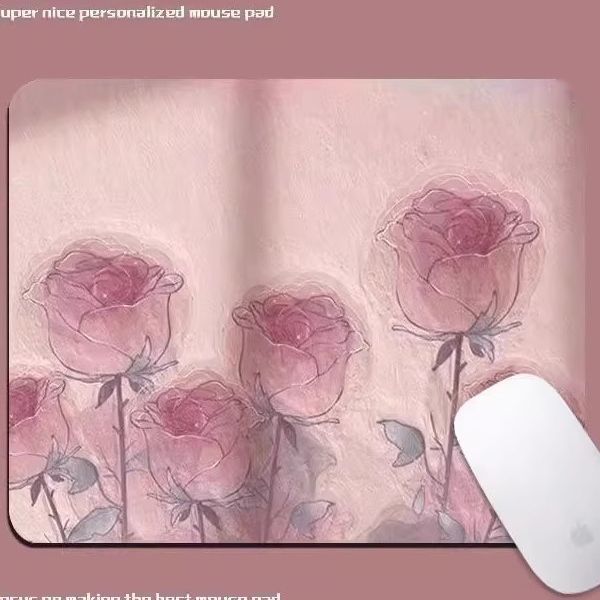 Artistic Floral-Themed Mouse Pad