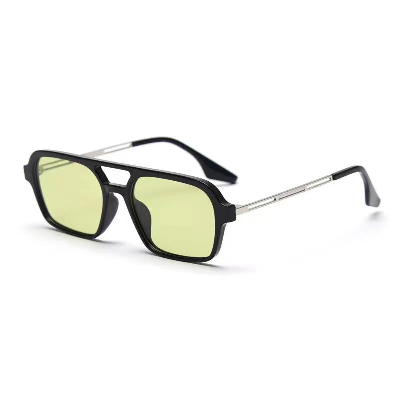 Women's Designer Sunglasses with Elegant Transparent Frame and Yellow Lenses Stornfield