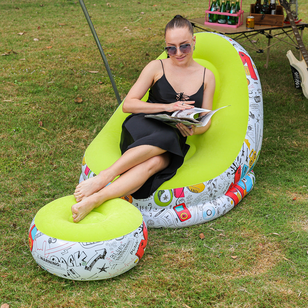 Women's Inflatable Comfort Sofa with Ergonomic Backrest Stornfield