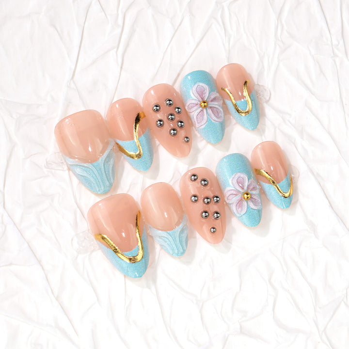 Decorative Floral Press-On Nail Art Set Stornfield 1790636557