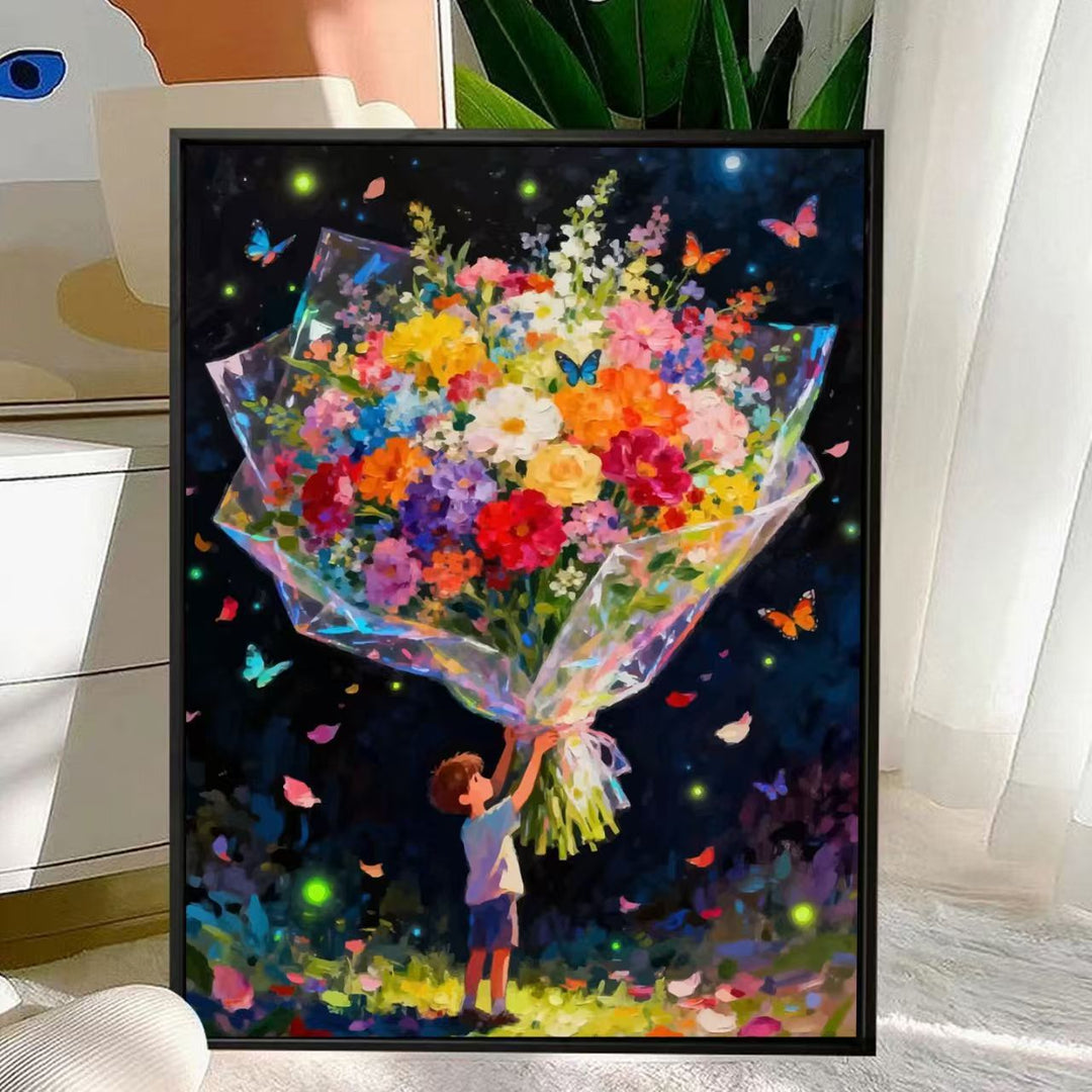 Charming Floral Bouquet Canvas Art Stornfield