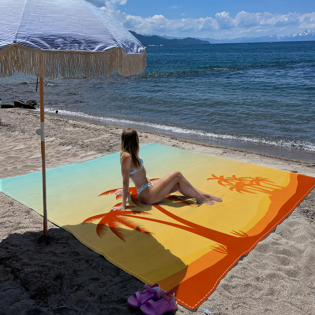 Mandala Design Beach Mat Stornfield