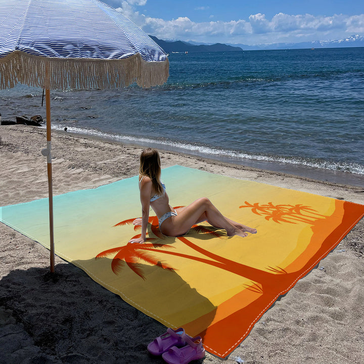 Mandala Design Beach Mat Stornfield