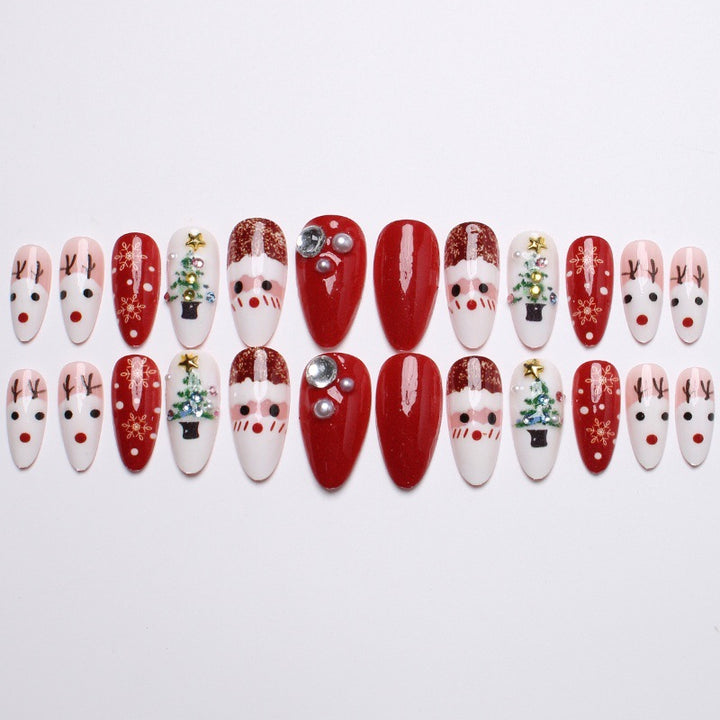 Creative artificial nails with Christmas motif Stornfield