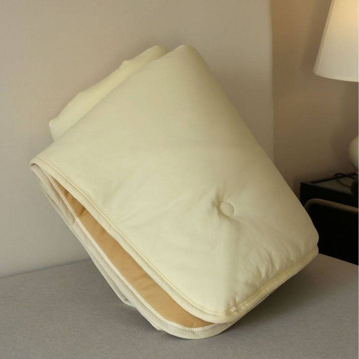 Reversible Quilted Cotton Comforter Blanket