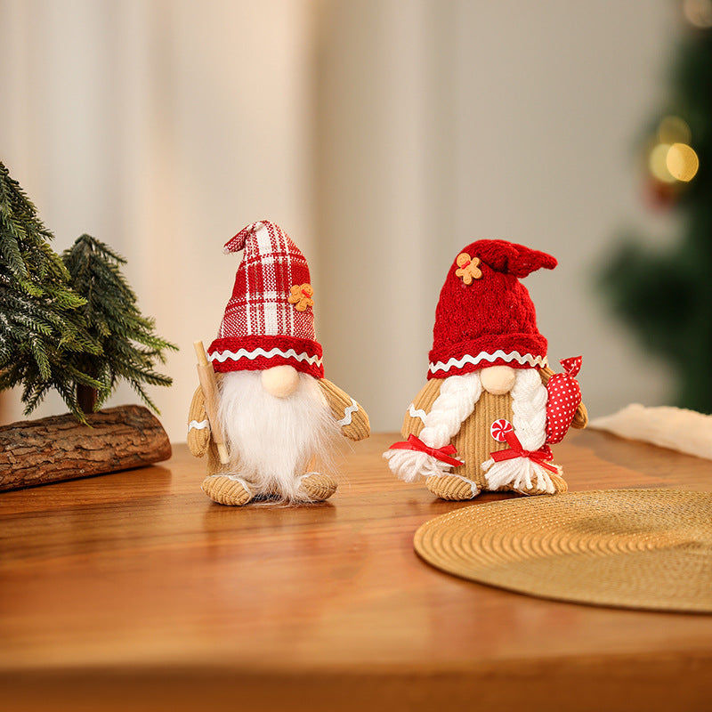 Decorative Christmas gnome figure with hat Stornfield