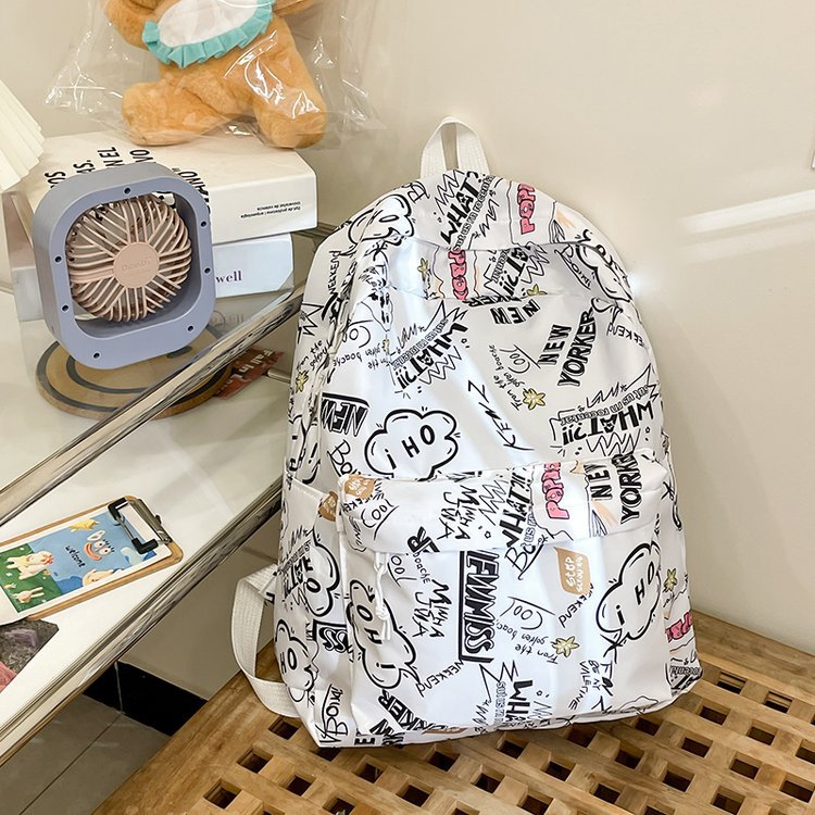 Backpack with Creative Graffiti Design Stornfield