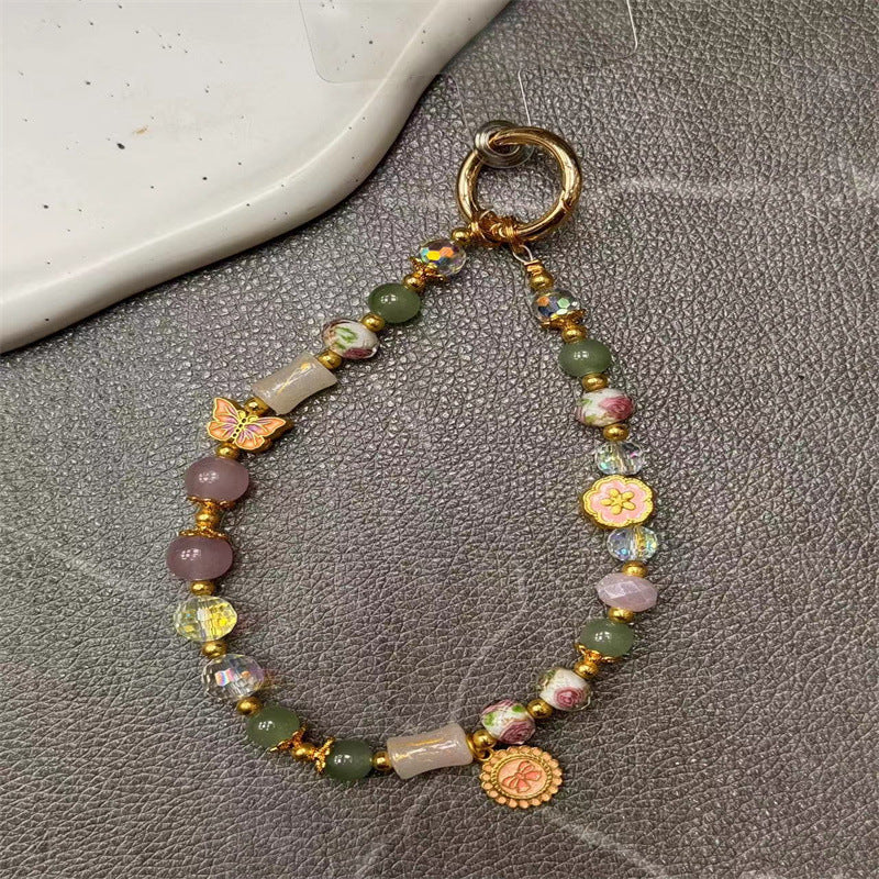 Decorative Beaded Charm Keychain Stornfield 1790135355