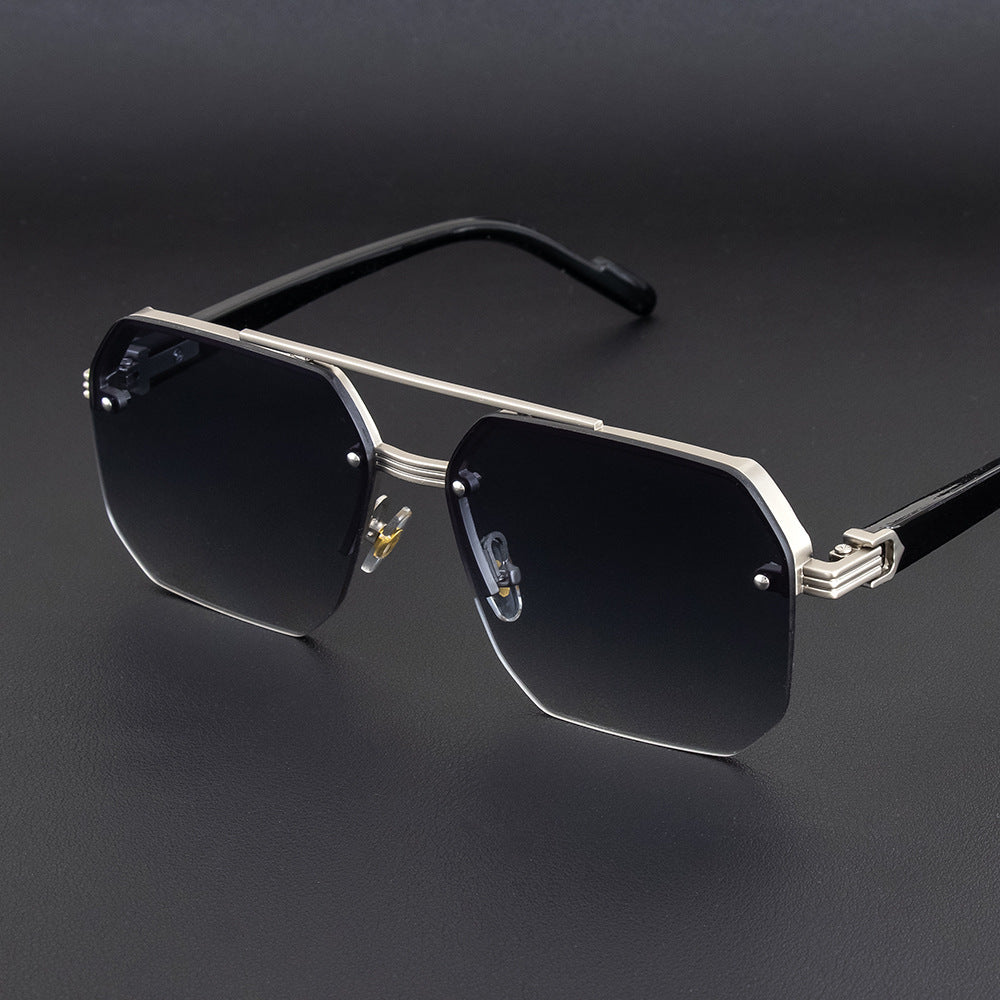 Geometric Metal Frame Sunglasses Stornfield