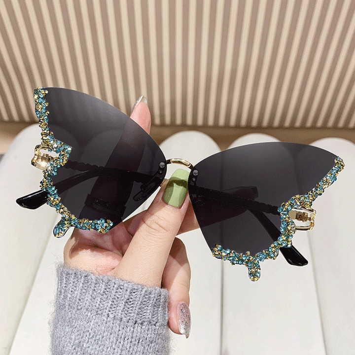 Women's extravagant sunglasses with sparkling butterfly design Stornfield