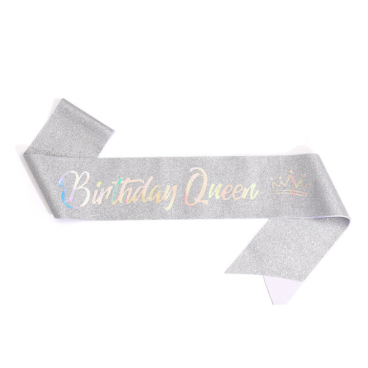 Women's festive birthday sash with glitter Stornfield