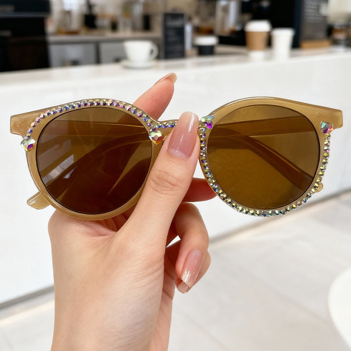 Crystal-Embellished Cat-Eye Sunglasses Stornfield