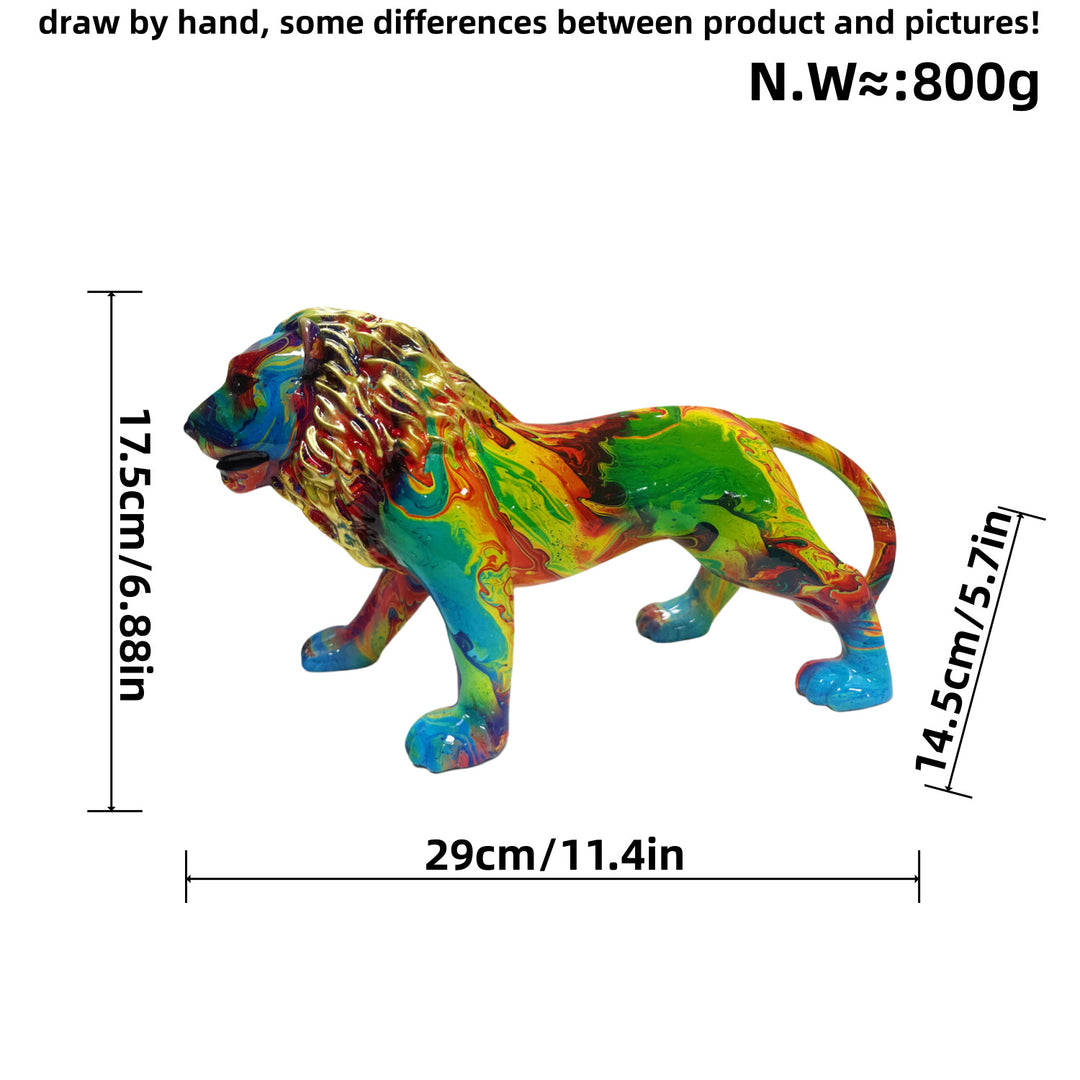 Artistically designed lion figure Stornfield