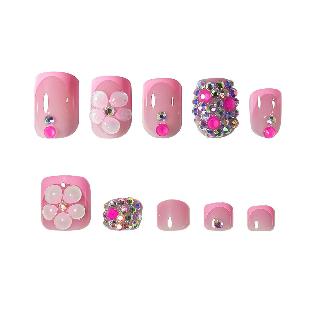 Artistic Floral Press-On Nail Set Stornfield 1787913642