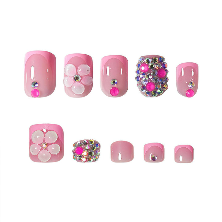 Artistic Floral Press-On Nail Set Stornfield 1787913642