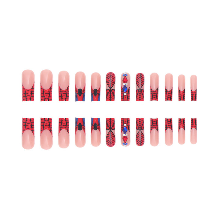 Spider-Man Inspired Press-On Nail Art Stornfield
